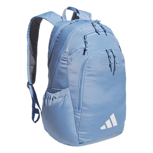 adidas Defender 5 Backpack for Sports Gym School and Travel 33L Team Light Blue/White OSFA