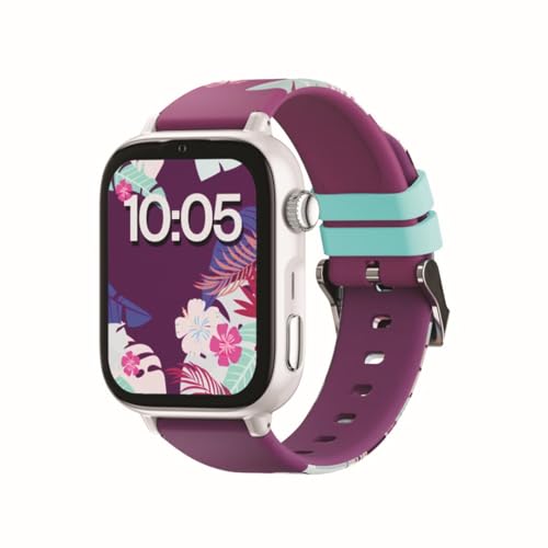 SaveFamily SaveWatch Plus 2 | Reloj Inteligente Niño con Localizador GPS, Llamada, Vídeo, Whatsapp, Spotify, App Store | SIM Incluida - Esfera Blanca y Correa de Silicona Maui