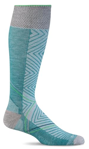 Sockwell Womens Pulse Knee High Firm Graduated Compression Sock Mineral - M/L