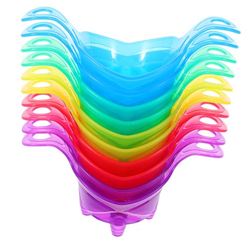 Unomor 10pcs Muffin Cup Puffs Pudding Cups Dessert Cups Portable Pudding Cup Multi-function Pudding Cup Portable Mousse Cup Cupcake Stacker Cups Banquet Serving Cups Cake Cups Plastic