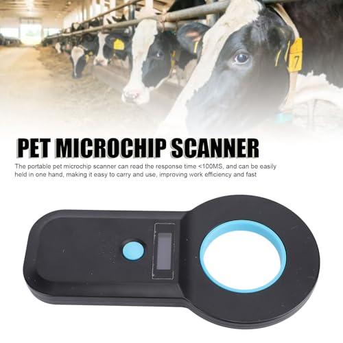 Scanner Leitor de Microchip para Animais de Estimação Bluetooth, Scanner Portátil de Identificação d