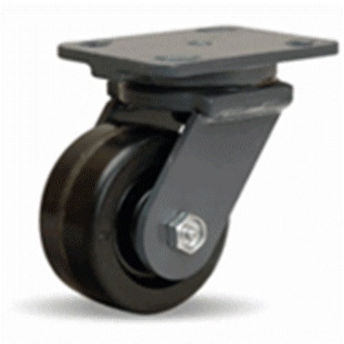 4" x 2" Hamilton (S-WH-4P) Swivel Plate Caster, Phenolic Wheel, 800 lbs Capacity
