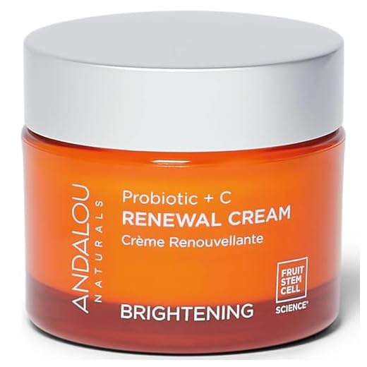 Andalou Naturals Probiotic + C Renewal Cream, Probiotic Plus, C, Ivory, Probiotic Plus C, 1.7 Oz