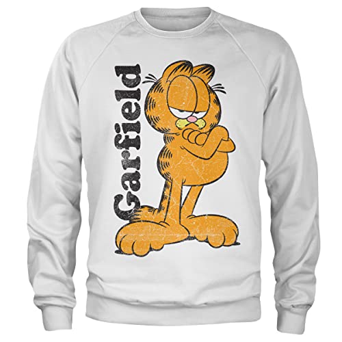 Sweat-shirt Garfield sous licence officielle pour homme et femme en coton