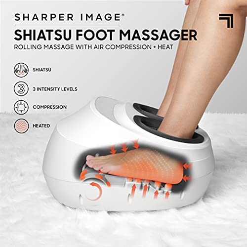 Sharper Image® Shiatsu Foot Massager: Soothing Heat & Compression, Pain Relief & Circulation, For Plantar Fasciitis & Neuropathy, Feet Massager, Masajeador Home Decor, Massage Tools, Mens 12/Womens 14 - Image 3