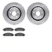 Dynamic Friction Company Front Brake Rotors with 5000 Euro Ceramic Brake Pads 6602-76011