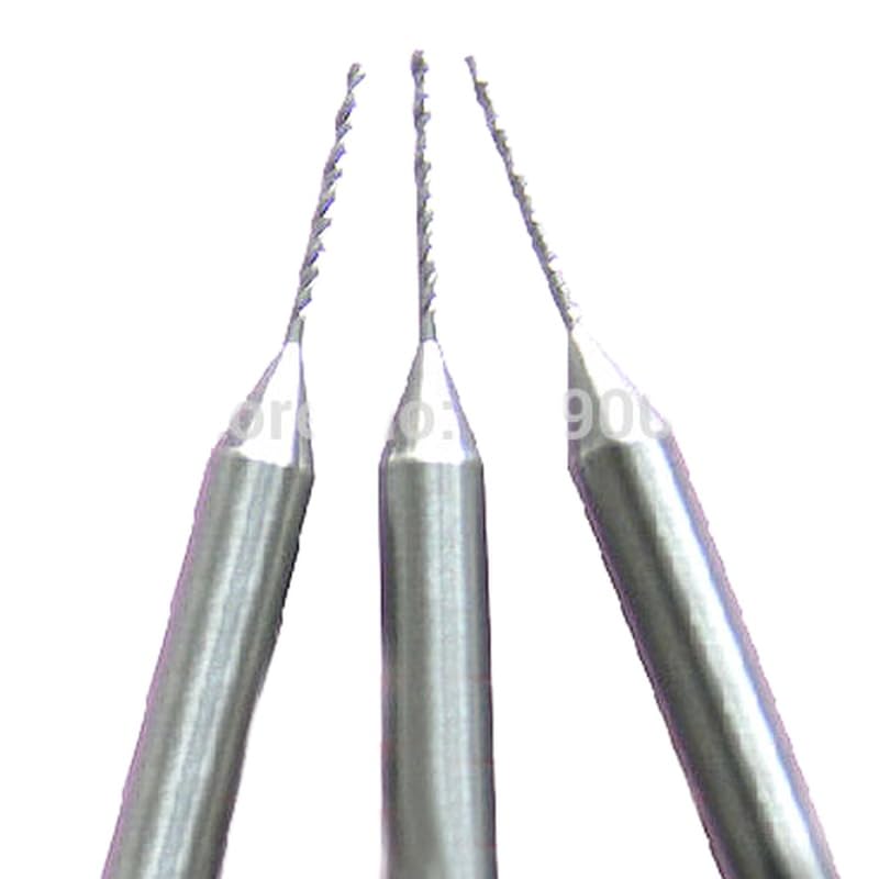 10x 1mm Micro Mini Carbide Drill Bit PCB CNC Jewelry Work Rotary Tools