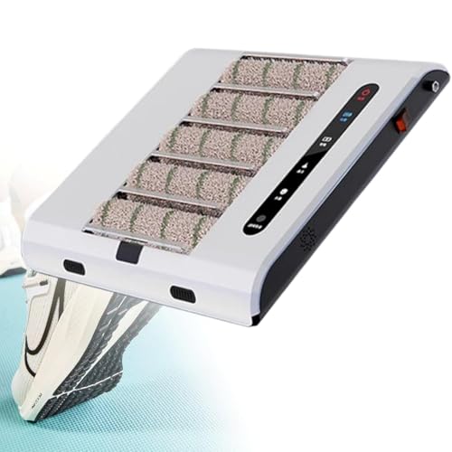 HSSMEUR Machine de Nettoyage de Semelles entièrement Automatique, cireuse de Chaussures à Induction Automatique Rechargeable 260 TR/Min, nettoyant pour Chaussures sans Eau pour Les hôtels