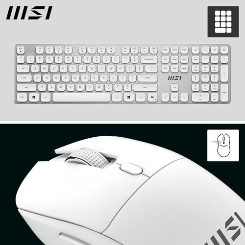 Combo inalámbrico MSI Forge K210 recargable con sensor óptico para optimizar tu espacio de trabajo 2