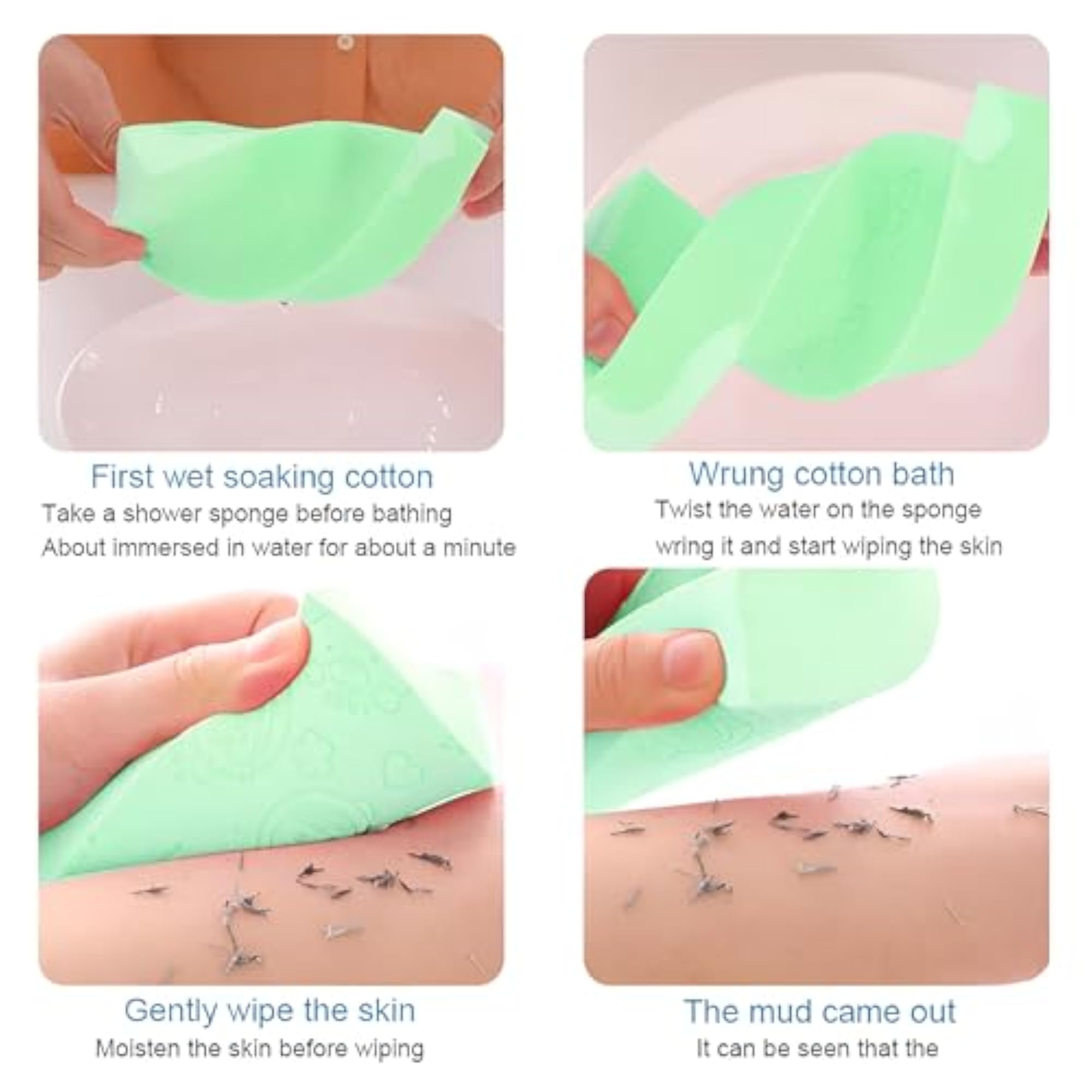 Ultra Soft Bath Sponge for Kids, Gentle Body Scrubber