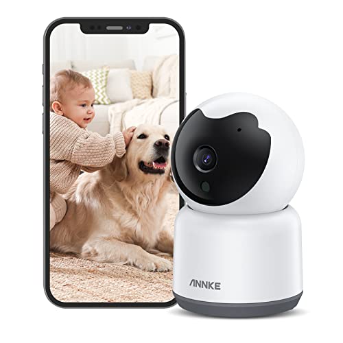 ANNKE 2K Pet Camera Indoor with Phone App, 360 Pan/Tilt WiFi Camera with Human Motion Detection, 2-Way Audio, Night Vision, Baby Camera Monitor for...