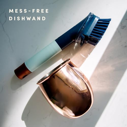 Image of Brite by Scotch-Brite Limited Edition Mess-Free Dishwand, Sleek and Stylish Dish Brush with Soap Dispenser Handle