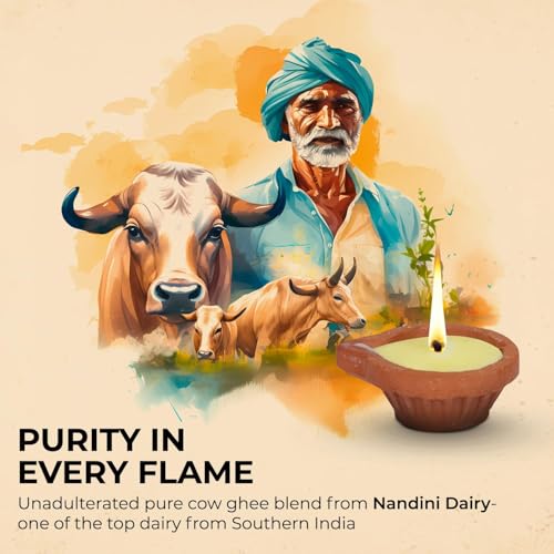 Image of Welburn Veda&Co Pure Cow Ghee Diya 90 pcs for Puja & Diwali Decoration | Upto 50-55 Burn time | Smoke Free | Diyas for Pooja Havans & Religious Rituals,Festivals | Ready to use