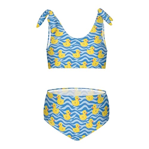 Girl's 2 Piece Swimsuit Cute Yellow Duck Bikini Sets Bathing Suit 20854962