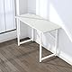 Lutown-Teen Klappschreibtisch 120 cm, Schreiben Gaming Computer Camping Tisch, Kein Zusammenbau erforderlich Home Office-Schreibtisch, Weiß