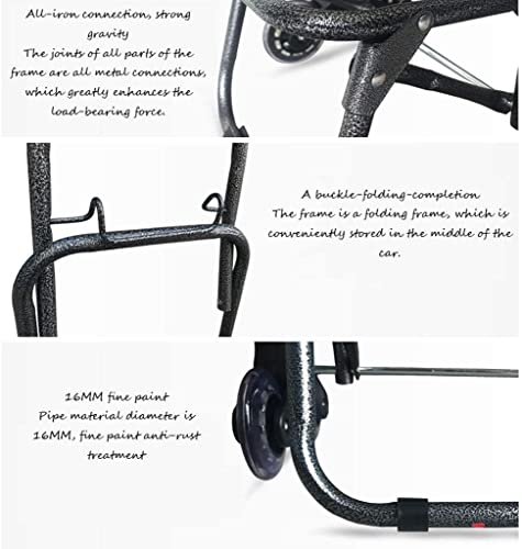 Einkaufstrolley Einkaufswagen Tragbarer Einkaufswagen Faltbarer Leichter Einkaufswagen Home Lebensmitteleinkaufswagen… – Bild 6