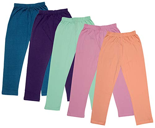 Image of indi weaves Girls Super Soft Cotton Solid Capri Pants Pack of 2