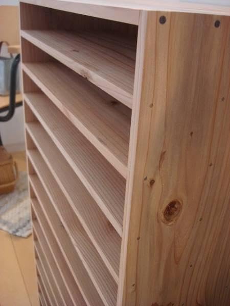 ★送料無料★サイズ変更可能★B4木製7段書類棚②/無垢材 ナチュラルオーダー可能 サイズ変更可能B4木製7段書類棚無垢材ナチュラル オーダー可能 B4 レター