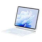 マジックキーボード SUKEBON iPad Air 13インチ（2026 M4/2025 M3/2024 M2） iPadPro 12.9インチ第3/4/5/6世代 iPad用キーボード付きケース 【日本技適認証取得】 磁気設計 トラックパッド付き 電量表示 7色バックライト 日本語配列 18ヶ月メーカー保証 日本語説明書付き 白