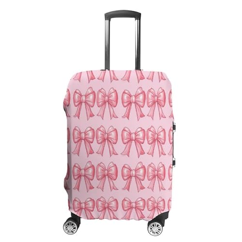 Pink Bow Travel Suitcase Protector Luggage Cover Protective Washable Anti-scratch Baggage Cover