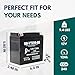 YTX14-BS Battery - Motorcycle Battery, ATV Battery 12V 12AH, UTV, 4 Wheeler, Snowmobile, Powersports Batteries - Compatible with Honda Rancher 350, Buell Blast, Yamaha - Sealed Lead Acid 12 Volt AGM