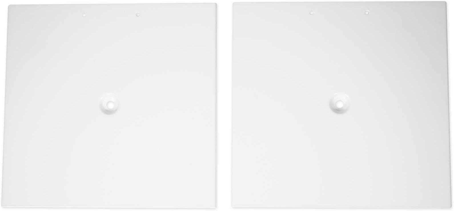 Rockville Pair Studio Monitor Speaker Stands w/Adjustable Height, White (RVSM1