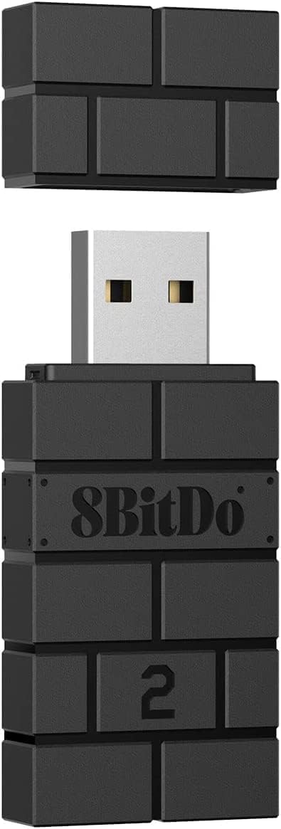 8 bitdo Wireless USB Adapter 2, USB Bluetooth Adapter for Switch,PC,PS Classic,Android,macOS,Raspberry Pi,Retro freak System Compatible with Xbox Series/One,Joycon,Switch Pro,PS5,PS4,PS3 Controller