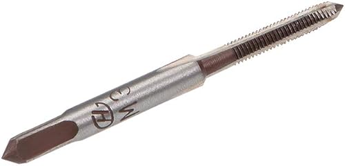 Miniatura 8 de uxcell Machos de mano métricas M3 rosca 0.5 paso 3 flautas rectas H2 herramienta de aleación de acero inferior y cono tornillo roscado herramientas