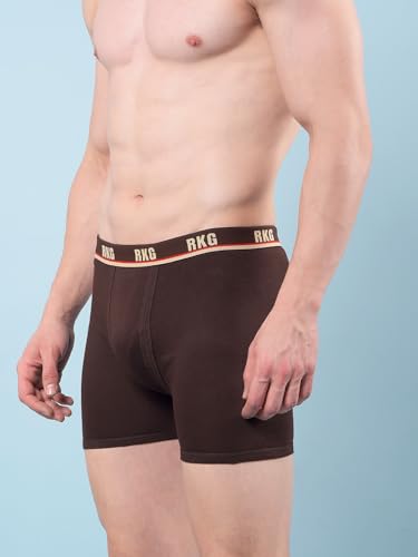 Image of RKG Men's Cotton Trunks Soft & Breathable Innerwear | Comfortable Stretch Fit Everyday Underwear | Durable Elastic Waistband | from Dollar Brand