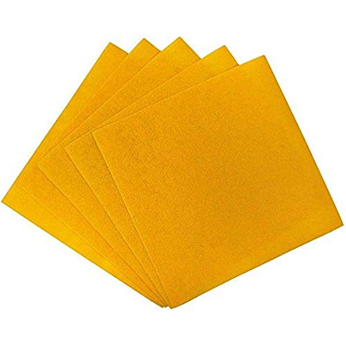 Just Artifacts 25pcs Craft Felt Sheets 12in x 12in Non Woven (Sunflower Yellow)