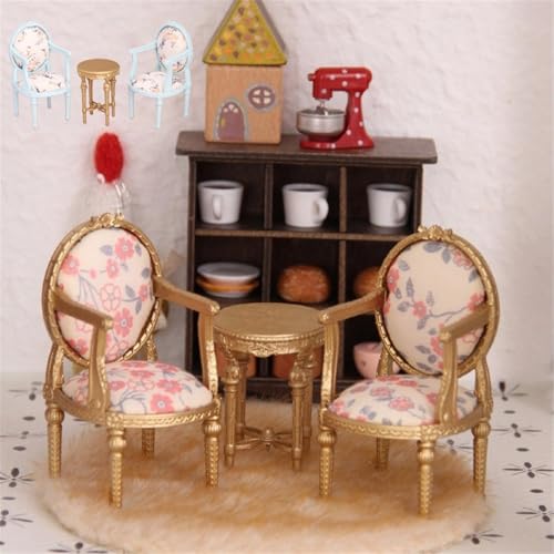 Mesa y sillas de madera para comedor Safe Doll solucionan falta de realismo 1/12 4