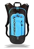 FREEMOVE Hydration Backpack - Suitable for Water Bladder | Multiple Compartments | Lightweight & Fully Adjustable | 6L Water Resistance Camel Backpack For Sports Enthusiast - BLADDER IS NOT INCLUDED