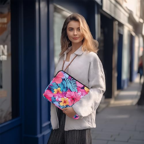 Funda para portátil 13-14 pulgadas con diseño tropical Hibiscus miniatura 7