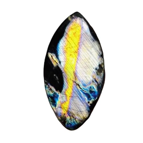 Cabochon en labradorite naturelle marquise 61x31mm pour création de bijoux uniques