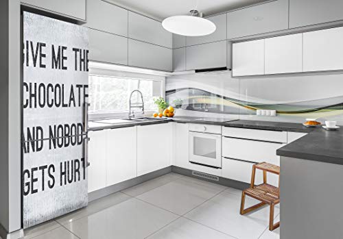 Vinilo para nevera de 70x190 cm con diseño chocolate da 3