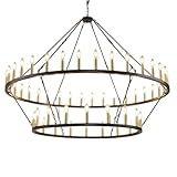 ✅ Large application – Hall d'entrée, salle à manger, escalier et plus encore – Une pièce maîtresse polyvalente for les maisons de style campagnard, industriel, rustique ou moderne. Idéal au-dessus des tables à manger, dans les entrées, les couloirs, les escaliers, les salons ou les cuisines. Apporte instantanément caractère et chaleur à n'importe quel espace.