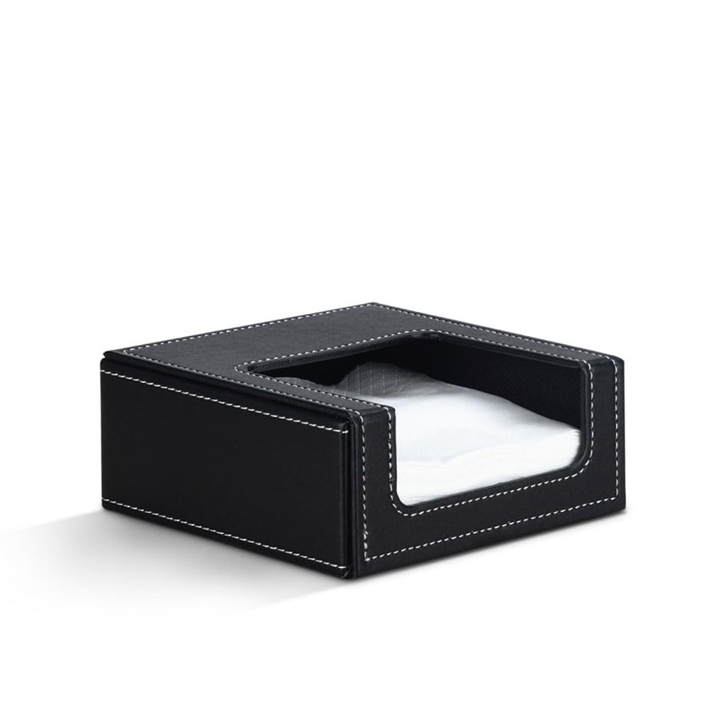 Boîte À Mouchoirs et porte-serviettes en cuir pour repas conviviaux et table de salon