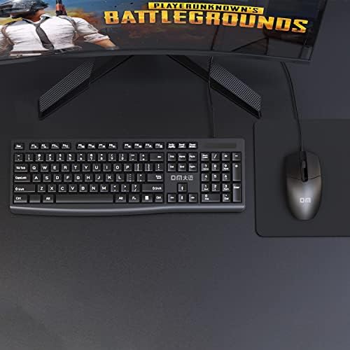 DM K11 USB Kablolu İngilizce Q Klavye ve Mouse Seti - Görsel 7