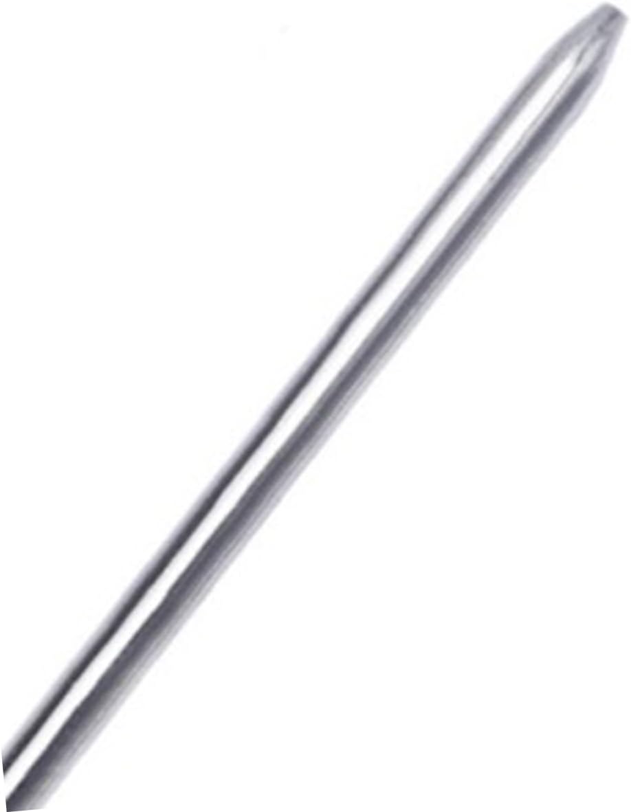 DECORNIJIA 19pcs Blunt Large Eye Needles Set for Hand Sewing Embroidery and Knitting Silver Color Includes Needle Threaders for Crafting and DIY Projects