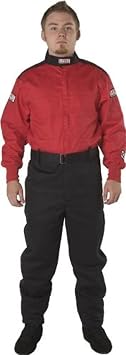 G-Force 4125LRGRD GF 125 Red Large Single Layer Racing Suit