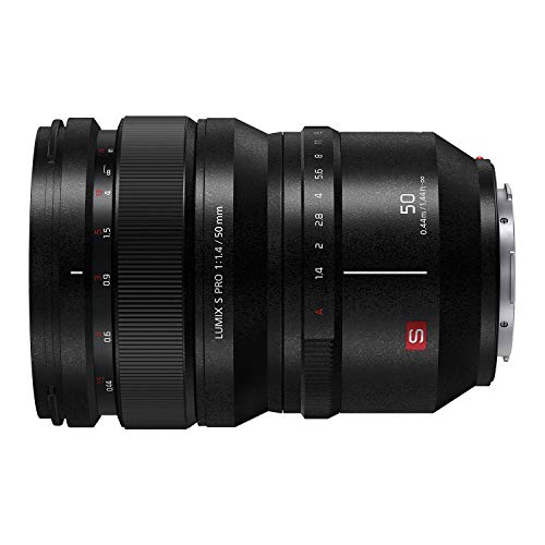 Panasonic Lumix S Pro 50Mm F1.4 Lens, Full-Frame L Mount, Leica Certified, Dust/Splash/Freeze-Resistant For Panasonic Lumix S Series Mirrorless Cameras - S-X50 (Usa),Black #TOP5