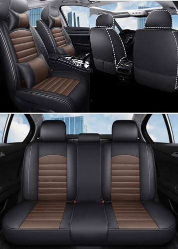 Ensemble housse de siège de voiture en cuir Opel Insignia - Accessoire auto café