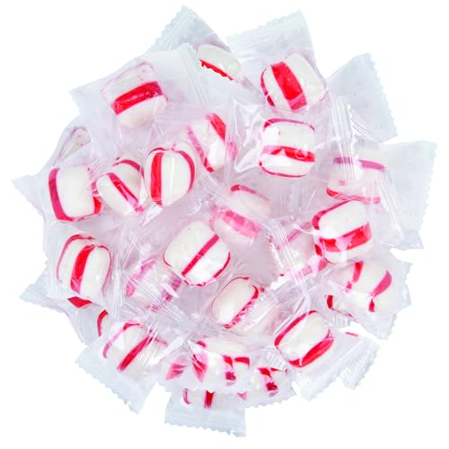 Snack Attack Peppermint Puffs Hard Candy Refreshing Minty Flavor Individually Wrapped Double Sealed Bag for Parties, Offices, and Candy Buffets 10lb Bag image 3