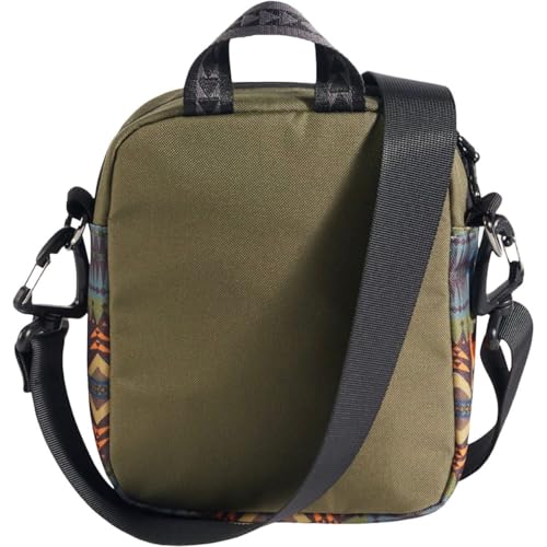 Pendleton Crossbody Bag, Black with Southwestern Pattern, Recycled Polyester, 7x9x4 Inches, Mesh Pocket, Adjustable Strap2