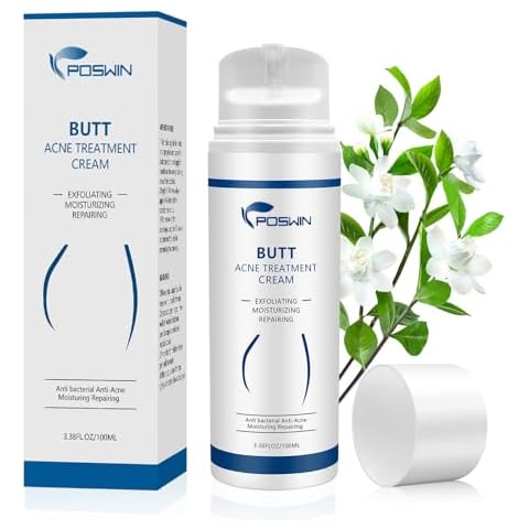 Butt Acne Clearing Treatment Cream: Acne Clearing Lotion for Butt and Back - Moisturize Cream with Salicylic Acid & Tea Tree Skin Delicate Smooth Body Care for Men Women - 100ML Cover
