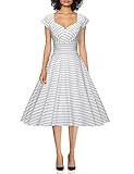 GownTown Womens Dresses Party Dresses 1950s Vintage Dresses Swing Stretchy Dresses,Vertical...