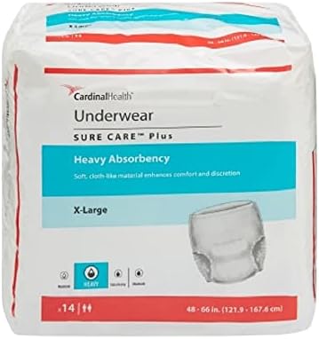 PT# 1625 PT# # 1625- Brief Incontinence Surecare XL 48-66" Blue 56/Ca by, Kendall Company