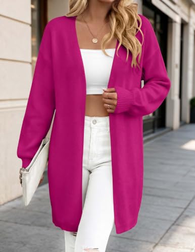 Image of Libsorge Womens Valentine Heart Cardigan Sweater 2026 Valentines Day Trendy Cute Oversized Long Sleeve Cardigans