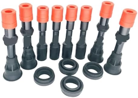 8 PCS IGNITION COIL BOOTS WITH RESISTANCE Compatible For HONDA CIVIC VII VIII FIT ARIA FIT II JAZZ CITY 1.3L 1.4L (02-08) CM11-108 CM11-109