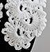 One Day Ship Beautiful White Queen Anne's Lace Handmade Crochet Button Neck Warmer Scarf Cowl
